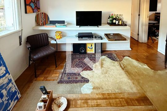 Sala de apartamento à venda com 3 quartos, 100m² em Jardim Botânico, Rio de Janeiro