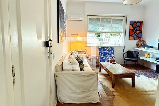 Sala de apartamento à venda com 3 quartos, 100m² em Jardim Botânico, Rio de Janeiro