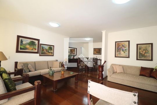 Sala de estar de apartamento à venda com 3 quartos, 145m² em Jardim, Santo André