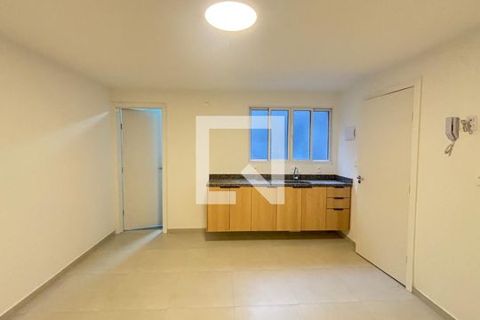 Sala/Cozinha de apartamento para alugar com 1 quarto, 22m² em Vila Sao Pedro, Santo André