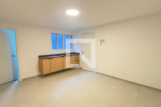 Sala/Cozinha de apartamento para alugar com 1 quarto, 22m² em Vila Sao Pedro, Santo André