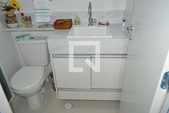 Banheiro Social de apartamento à venda com 1 quarto, 70m² em Ipiranga, São Paulo
