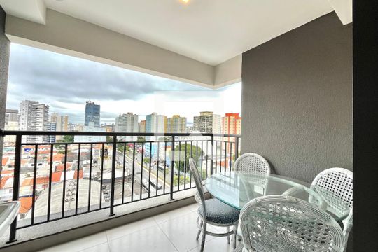 Varanda de apartamento para alugar com 1 quarto, 35m² em Mirandópolis, São Paulo