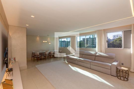 Sala de apartamento à venda com 5 quartos, 185m² em Estoril, Belo Horizonte