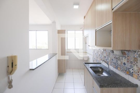 Cozinha de apartamento para alugar com 2 quartos, 47m² em Jardim Paulistano, Ribeirão Preto