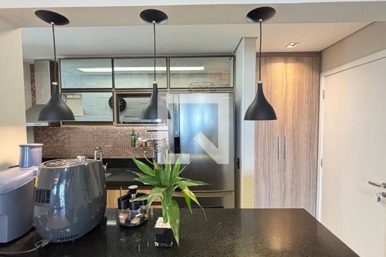 Cozinha de apartamento à venda com 2 quartos, 77m² em Campestre, Santo André