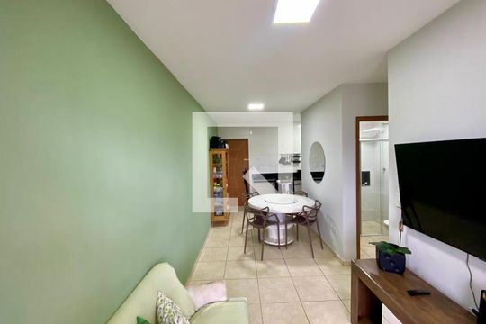 Sala/Cozinha de apartamento para alugar com 2 quartos, 57m² em Guilhermina, Praia Grande