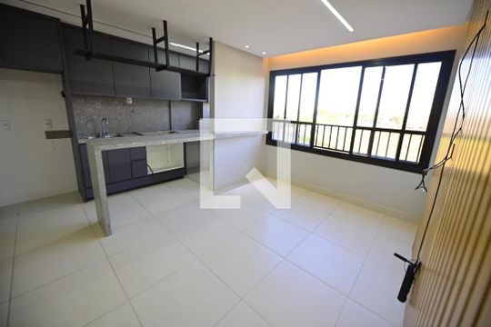 Sala/Cozinha de apartamento à venda com 2 quartos, 65m² em São Francisco, Goiânia
