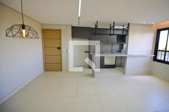 Sala/Cozinha de apartamento à venda com 2 quartos, 65m² em São Francisco, Goiânia