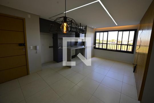 Sala/Cozinha de apartamento à venda com 2 quartos, 65m² em São Francisco, Goiânia