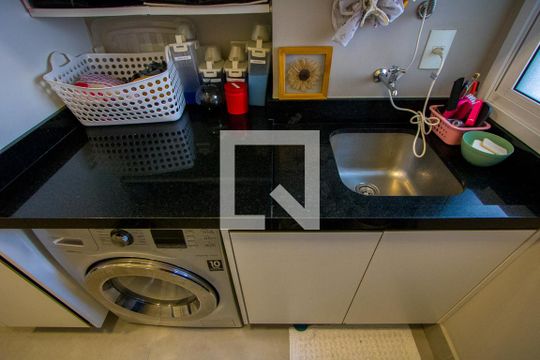Área de serviço de apartamento à venda com 3 quartos, 129m² em Centro, Santo André