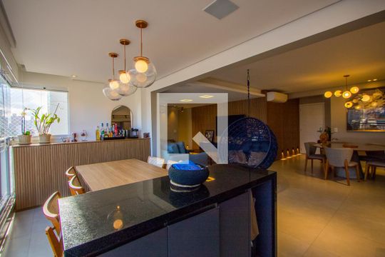 Varanda da Sala de apartamento à venda com 3 quartos, 129m² em Centro, Santo André