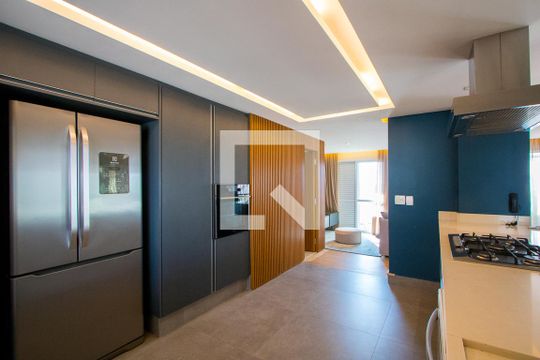 Cozinha de apartamento para alugar com 3 quartos, 183m² em Jardim, Santo André