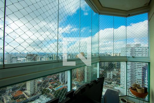 Varanda da sala de TV de apartamento para alugar com 3 quartos, 183m² em Jardim, Santo André