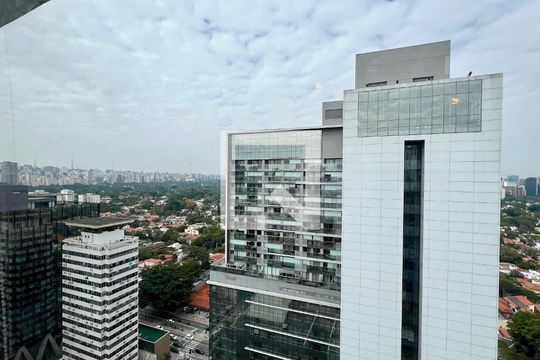 Vista da Varanda de apartamento à venda com 1 quarto, 71m² em Pinheiros, São Paulo