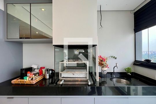 Área comum - Churrasqueira de apartamento à venda com 1 quarto, 71m² em Pinheiros, São Paulo