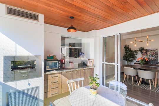 Varanda Gourmet de apartamento para alugar com 3 quartos, 105m² em Jardim Caravelas, São Paulo