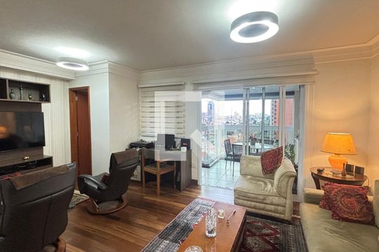 Sala  de apartamento à venda com 2 quartos, 103m² em Jardim, Santo André