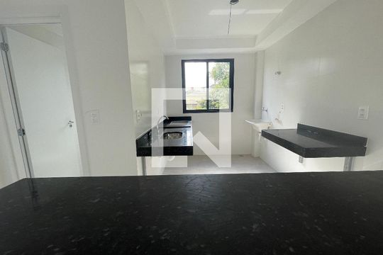 Cozinha de apartamento à venda com 2 quartos, 49m² em Jardim Atlântico, Belo Horizonte