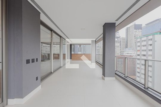 Varanda da Sala de apartamento à venda com 3 quartos, 270m² em Jardim Paulista, São Paulo