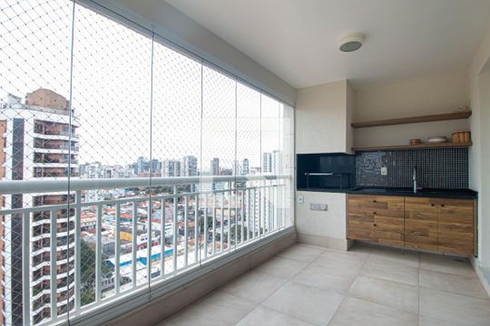 Varanda de apartamento para alugar com 3 quartos, 160m² em Santo Amaro, São Paulo