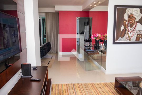 Sala de apartamento para alugar com 5 quartos, 243m² em Patamares, Salvador