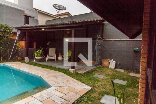 Vista da Sala de casa de condomínio para alugar com 3 quartos, 300m² em Alphaville, Santana de Parnaíba