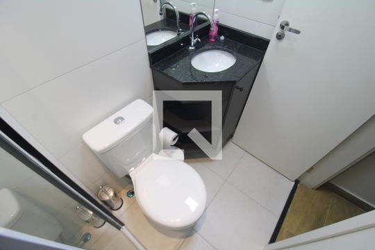Banheiro de kitnet/studio para alugar com 1 quarto, 27m² em Jardim Sao Paulo(zona Norte), São Paulo