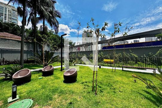 Área comum de apartamento para alugar com 2 quartos, 42m² em Campo Belo, São Paulo