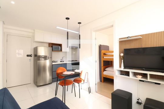 Sala de apartamento à venda com 2 quartos, 38m² em Barra Funda, São Paulo