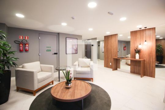 Hall social de kitnet/studio à venda com 1 quarto, 31m² em Vila Olímpia, São Paulo