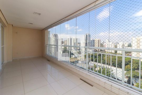 Sala - Varanda de apartamento para alugar com 3 quartos, 104m² em Santo Amaro, São Paulo