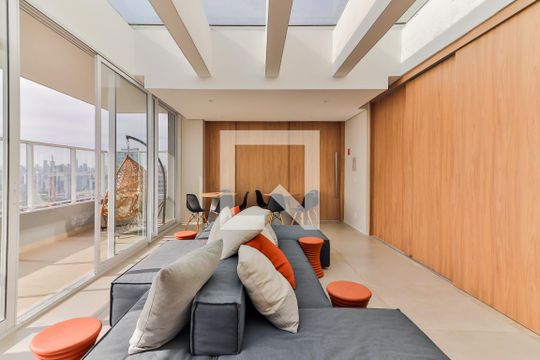 Área comum de kitnet/studio para alugar com 1 quarto, 26m² em Butantã, São Paulo