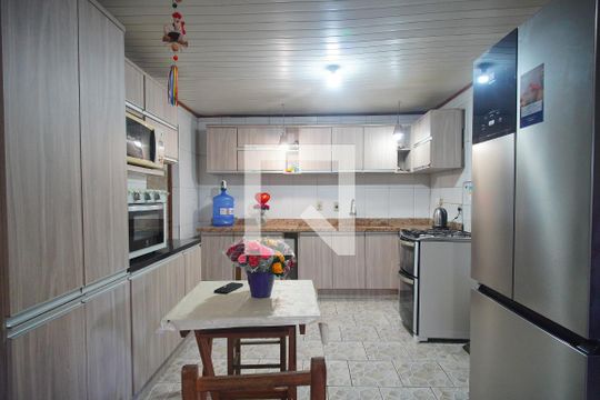 Cozinha de casa à venda com 2 quartos, 60m² em Santo Afonso, Novo Hamburgo