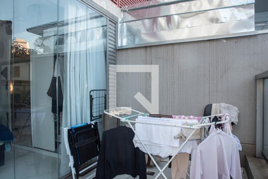 Varanda do Quarto de apartamento à venda com 1 quarto, 41m² em Mirandópolis, São Paulo