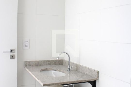 Banheiro de kitnet/studio à venda com 1 quarto, 34m² em Alto da Mooca, São Paulo