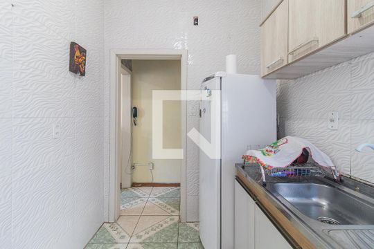 Cozinha de apartamento à venda com 1 quarto, 54m² em Partenon, Porto Alegre