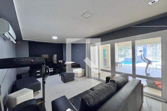 Sala de TV de casa à venda com 5 quartos, 612m² em Barra da Tijuca, Rio de Janeiro