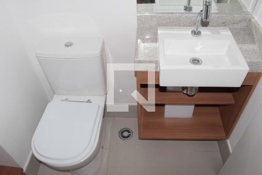 Banheiro Social de apartamento à venda com 1 quarto, 55m² em Consolação, São Paulo