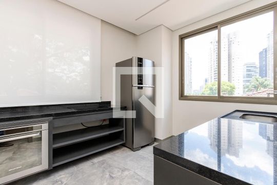 Espaço Gourmet de kitnet/studio para alugar com 1 quarto, 24m² em Santo Amaro, São Paulo