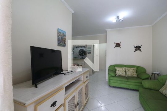 Sala de apartamento para alugar com 3 quartos, 95m² em Jardim Las Palmas, Guarujá