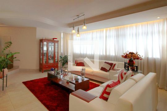 Sala de apartamento à venda com 4 quartos, 281m² em Sion, Belo Horizonte