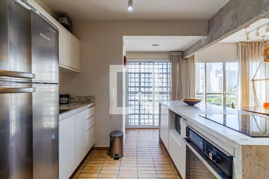 Sala/Cozinha de apartamento à venda com 2 quartos, 63m² em Jardim America, São Paulo