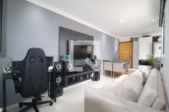 Sala de apartamento à venda com 2 quartos, 100m² em Jardim Ana Maria, Santo André