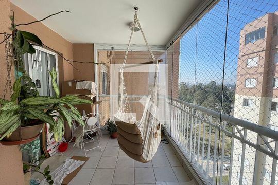 Varanda da Sala de apartamento para alugar com 2 quartos, 74m² em Jardim Arpoador, São Paulo
