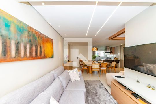 Sala de apartamento à venda com 2 quartos, 95m² em Luxemburgo, Belo Horizonte
