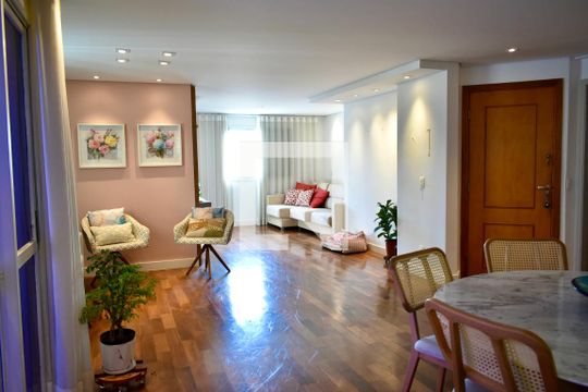 Sala de apartamento à venda com 3 quartos, 120m² em Chácara Inglesa, São Paulo