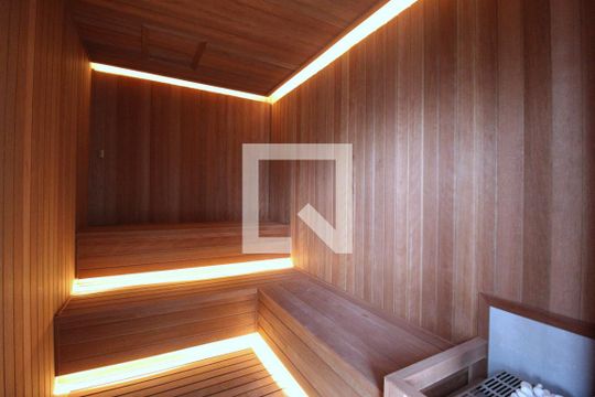 Área Comum - Sauna de kitnet/studio para alugar com 1 quarto, 27m² em Vila Olímpia, São Paulo