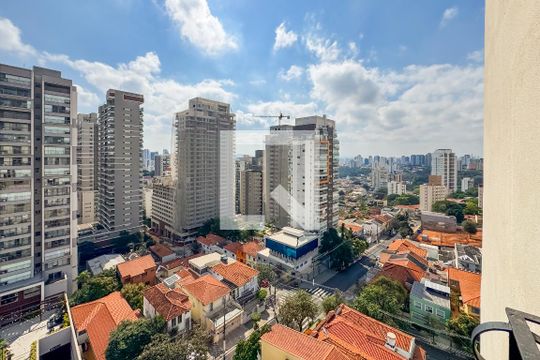 Vista da Sacada do Quarto de apartamento para alugar com 1 quarto, 36m² em Vila Mariana, São Paulo