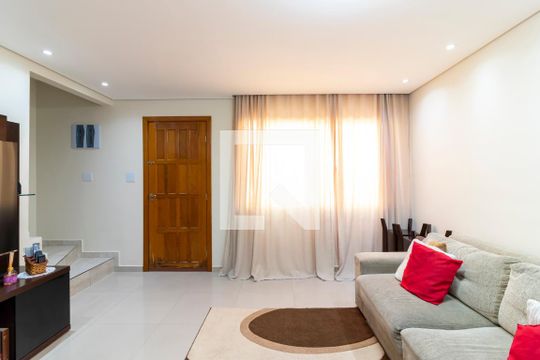 Sala de Estar de casa de condomínio à venda com 3 quartos, 98m² em Vila Prado, São Paulo
